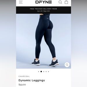 Gymshark, Pants & Jumpsuits, New Dfyne Dynamic Black Leggings